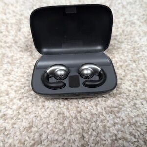 Ergonomic Clip on ear buds wireless Earbuds with Charging Case